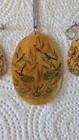 Middle Eastern Persian Hand Painted Shell Necklace With Matching Earrings- Iran 
