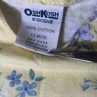 Vintage Oshkosh Bgosh Girls Top 12 Months Spring Floral Sleeveless Cotton Usa