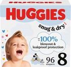 Huggies Size 8 Diapers  96 Count Snug   Dry For Babies 46  Lbs - Fragrance Free