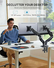 Dual Monitor Stand 32  Small Electric Standing Desk