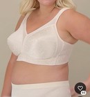 42h  Playtex 18 Hour Style 4693 Wirefree  4 Column Back Hooks  White  New