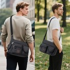 Canvas Shoulder Bag For Mens Messenger Bag Sling Bags School Crossbody Bag