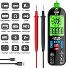 Smart Digital Multimeter Tester Rechargeable Electrical Voltmeter Ac Dc Voltage