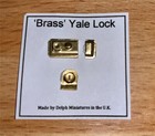 Miniature Dollhouse 1 12 Scale Delph Miniatures Yale Lock In Brass - M219