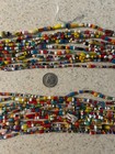 12 Strands Bead Lot Ghana Christmas African Seed Beads Glass Trade Beads