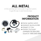 For Suzuki Gsxr750 600 2004-2005 Ignition Switch Fuel Gas Cap Seat Lock Key Set