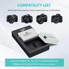 -e8 Battery Charger Pack  2-pack Battery   Dual Slot Charger  With Canon Eos    