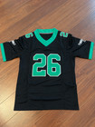 Saquon Barkley Philadelphia Eagles  26 Black Kelly Green Stitched Jersey - Nwt
