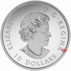 2017 Canada 10  Dog Sledding Under The Northern Lights - Pure Silver Coin