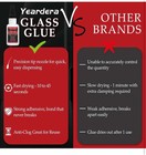 Glass Glue  Clear Acrylic Glue  Instant Adhesive For Glass Repair  Acrylic  Cera
