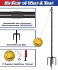 Tetherball Set With Ball   Rope For Outdoor Backyard  Adjustable Tether Pole    