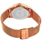 Akribos Xxiv Ak901rgb Date Display Mesh Bracelet Black Dial Rosetone Mens Watch