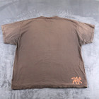 Vintage 2005 Bob Marley Zion Rootswear Tee Size 2xl Xxl Brown Faded T Shirt