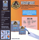Gorilla Waterproof Patch   Seal Liquid Rubber Sealant Coating - Clear 16 Oz 1 Pt