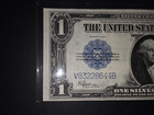 1923  1 Large Size Silver Certificate United States Banknote