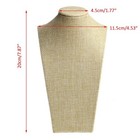 Pendant Display Rack Linen 3d Necklace Jewelry Display Bust Stand - Freestand   