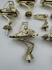 Vintage Race Go Cart Trophy Topper Gold Tone Plastic Lot Of 7 Award Champion 1st