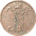 1913 Finland Penni Copper Coin - Xf  extra Fine  Condition