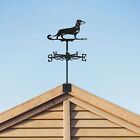 Metal Animal Dachshund Weather Vane Decoration Roof Garden Fence Post Patio