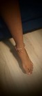 Handmade Pure Copper Charm Adjustable Ethnic Anklet braclet