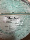 Vintage Replogle 12  Embossed World Ocean Series Globe On Pedestal Stand 30 Inch