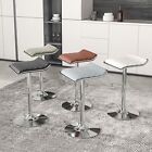 Adjustable Bar Stools Set Of 2 Modern Swivel Pu Leather Barstools Backless Chair