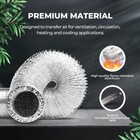  4 Inch 25 Feet Non-insulated Flex Air Aluminum Ducting Dryer Vent Hose For Hvac