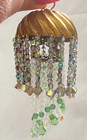 Vintage Dollhouse Miniature Hanging Beaded Pendant Lamp No Chain Non Electric