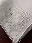2 Vintage Lace  Handkerchief Hanky  Wedding  Bridal  Bride  Trousseau