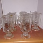 Princess House Heritage Etched Hot Beverage Mugs Irish Mugs Set Of 8