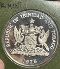 1976 Trinidad   Tobago 1 Dollar Coin Proof Condition High Value  Only 10k Minted