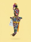 Lot Of 3 New Orleans Voodoo   Juju Dolls Protection Fortune Folk Art  Authentic