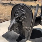 Vintage Horse Head Bookend Set Cast Iron Book Ends Equestrian Western Cowboy