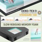 Memory Foam Camping Mattress Sleeping Pad  3  Thick Waterproof Portable Roll Up