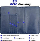 Passport Holder Wallet Cover For Men Women Family  Metal Us Badge Passport Case
