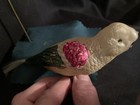 Antique German Jumbo Parrot Glass Clip-on  Vintage Christmas Ornament 1930s