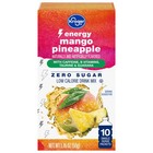 Kroger Energy Zero Sugar Mango Pineapple Drink Mix Packets 10 Pk - Pack Of 3