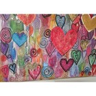 Love Multiplied     Colorful Mixed Media Heart Art For Joyful Spaces