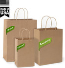 Brown Paper Bags 8x4 25x10 5 Inch 100 Pack kraft Gift Bags With Handles Bulk med