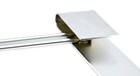 Straight Anti-sail Bracket - 2  Bottom Plate- 21  X 24  - Chrome - Set Of 2