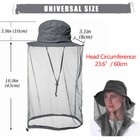 Mosquito Bug Fly Bee Insect Head Face Net Hat Sun Protection Fishing Hiking Cap