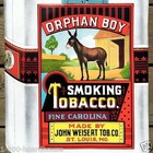 Vintage Original 1930s Orphan Boy Cigar Smoking Tobacco Paper Poster Unused Nos