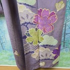 Kimono Furisode Light Purple Floral Pattern