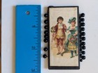 Antique Neuss Black Mourning Pins Victorian Pin Card Cushion Sewing Germanylitho