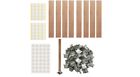 230 Pack Wooden Wicks Kit Natural Crackling Wood Wicks For Diy Candle Making New