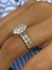 5 30 Ct Oval-cut Ef vs1 Lab Grown Diamond Solitaire Wedding Ring 14k White Gold