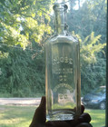 Spartanburg sc Globe Medicine Co 100 Yr Old Paneled Medicine Bottle 8 1 2 tall
