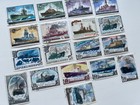 Vintage 1970-80s  Soviet Ussr Ships Postage Stamps 