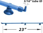 Quickun Aquarium Air Stone Bubble Wall Tube Oxygen Diffuser Bar 23 Inch  Blue 