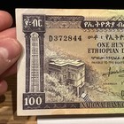 Ethiopia 100 Ethiopian Dollars 1966 Pick 29a Au Rev Graffiti 